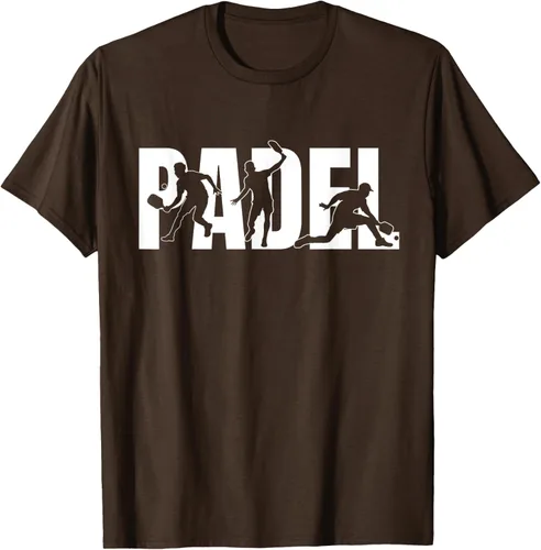 Vista 8 de Camiseta de regalo para amantes de los deportes con silueta de padel