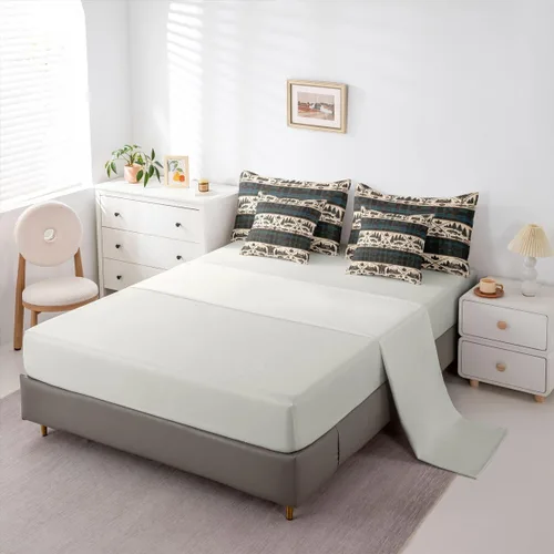 Vista 79 de Feelyou Juego de edredón de ciervo con sábanas – Tamaño Queen 7 piezas Juego de ropa de cama infantil de caza rústica – Cama de ciervo de cabaña