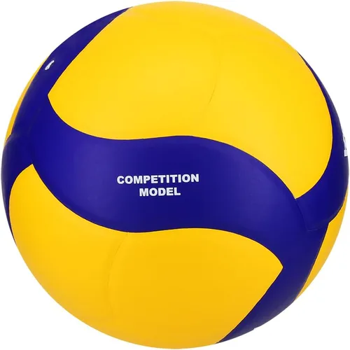 Vista 6 de Mikasa V330W, voleibol de juego de club de competición para interior, Azul/Amarillo