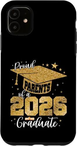 Vista 8 de Proud Parents of a Class of 2026 Graduate Senior Graduation Case for iPhone 16
