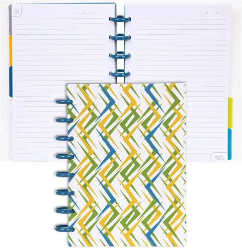Vista 102 de Talia - Cuadernos de notas con tapas, planificador, personalizables, (Rosa de los 90, Junior (5.5 pulgadas x 8.5 pulgadas))