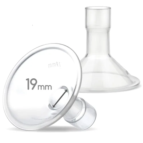 Vista 13 de Maymom MyFit Crater Series - Protector de pecho pequeño de 0.394 in con diseño de dos piezas compatible con piezas de bomba Medela; reemplazo