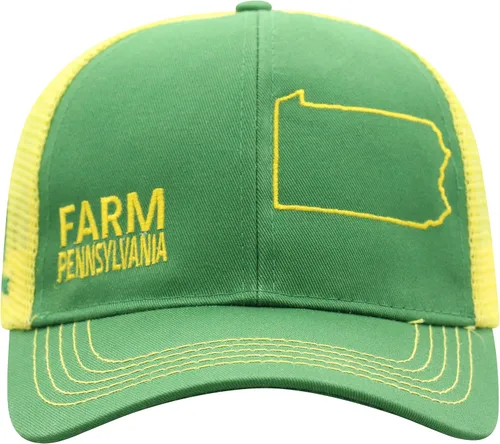 Vista 57 de John Deere Gorra de béisbol con logotipo y malla trasera con contraste, para hombre