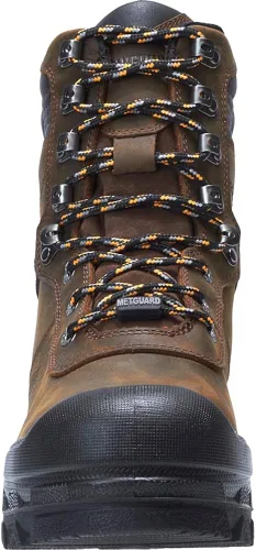 Vista 4 de Wolverine Warrior, hombre, marrón, punta comp, EH, Mt, WP, bota de 8 pulgadas, Marrón