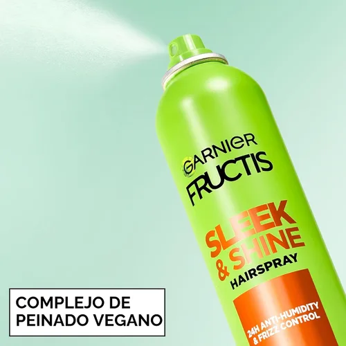 Vista 6 de Fijador de cabello Garnier Fructis Style antihumedad, liso y brillante, de 8.25 onzas