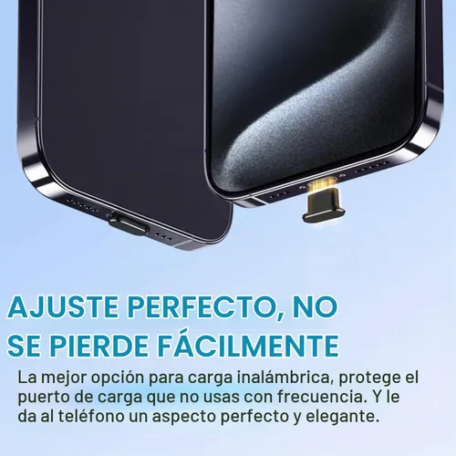 Vista 6 de Enchufe de polvo USB C, cubierta de enchufe de puerto USB C, protector de puerto de carga, cubierta antipolvo