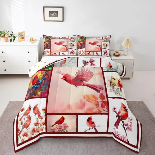 Vista 219 de Erosebridal Juego de edredón de hojas de cannabis, juego de ropa de cama de marihuana con estampado colorido de plantas, decoración bohemia de 2