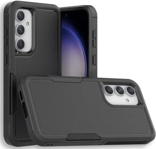 Vista 84 de Funda WOGROO para Samsung Galaxy Z Fold 4 - Funda protectora para teléfono a prueba de golpes, duradera, negra