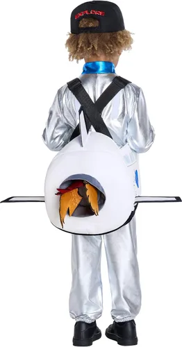 Vista 2 de Spirit Halloween Disfraz 3D de astronauta de cohete para niños pequeños