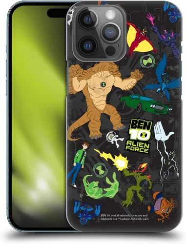 Vista 9 de Head Case Designs Funda rígida con licencia oficial de Ben 10: Alien Force Ben's Jacket Graphics compatible con Apple iPhone 14 Pro Max