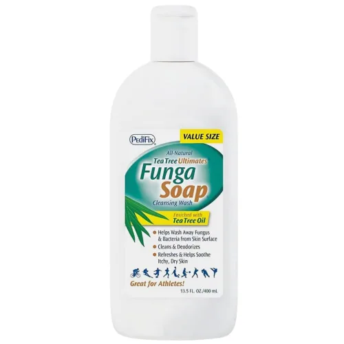 Vista 10 de Pedifix FungaSoap® Jabón de aceite de árbol de té para pies y cuerpo – 2 oz (Tamaño de viaje) – Botella pequeña para cuidado de piel con picazón