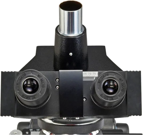 Vista 3 de OMAX Microscopio compuesto trinocular M837ZL-A191BOIL‑C180U3 40X–2500X con objetivo de inmersión en aceite, iluminación LED y cámara digital USB 3.0