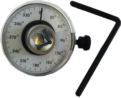 Vista 2 de Medidor de ángulo de esfuerzo de torsión del Dr. del 1/2" para la llave dinamométrica 0-360 grados TE963