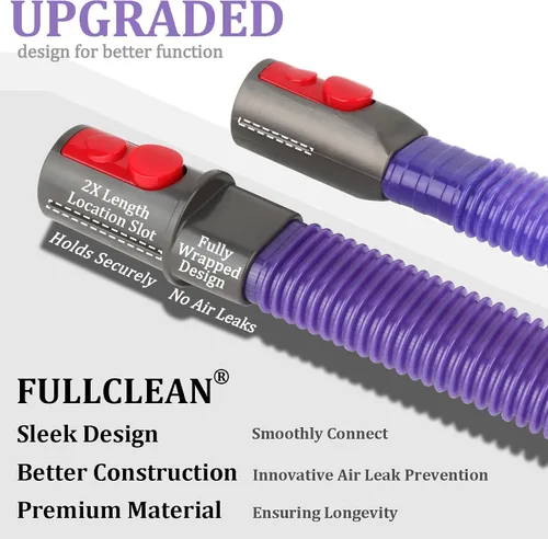 Vista 2 de Fullclean Manguera de ventilación de secadora para aspiradora Dyson Gen5 V15 V15s V12 V11 V10 V9 V8 V7 Detectar ciclón Absoluto Outsize Slim