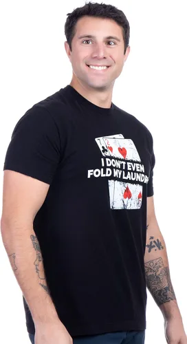 Vista 3 de Póker - I Don't Even Fold My Laundry Camiseta divertida de Texas Hold Em