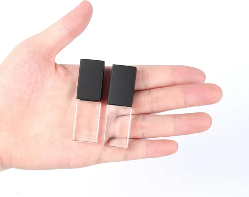 Vista 5 de Memoria USB impermeable cristalina transparente de la luz del rectángulo LED de 8GB - Impulsión de la pluma del regalo