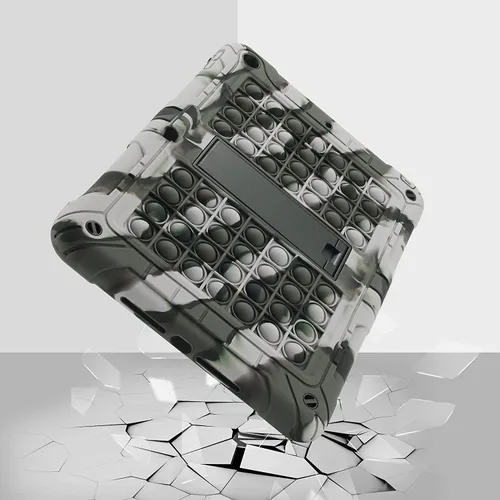 Vista 4 de XZC Funda para iPad de 9ª/8ª/7ª generación (funda para iPad 10.2 2021/2020/2019) a prueba de golpes con protección contra caídas para iPad