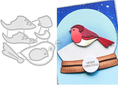 Vista 7 de DzIxY Lindos troqueles de corte de metal de pingüino para hacer tarjetas, juegos de troqueles de papel para grabar, álbum, plantillas para álbumes