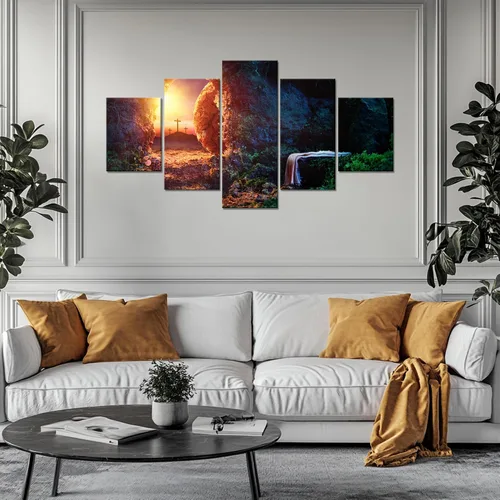 Vista 22 de Arte de Pared Cristiano Símbolo Religioso Cuadro Enmarcado Pintura de Cruz de Cristo Cruces Decoración de Pared Impresión en Lienzo de Cruz Póster