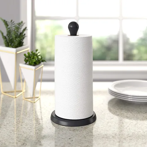Vista 11 de Umbra Tug - Portarrollos de papel toalla moderno de una mano, negro