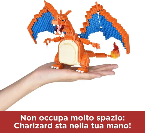 Vista 4 de nanoblock - Pokémon - Edición Charizard Deluxe, kit de construcción de la serie Pokémon