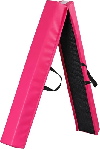 Vista 4 de Viga de Equilibrio Plegable de 6 y 9 Pies, Viga de Gimnasia de Suelo con Base Antideslizante para Niños y Adultos, Hogar, Gimnasio, Club, Escuela