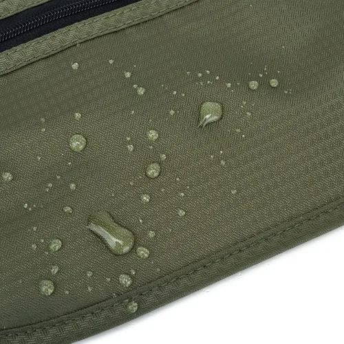 Vista 84 de DAITET Cinturón de dinero, soporte para pasaporte, cartera de viaje oculta segura con bloqueo RFID, riñonera encubierta (negro), Negro, Rfid