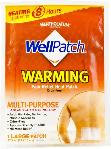 Vista 7 de WellPatch Parche térmico para aliviar el dolor, 4 parches grandes, 5 x 4 pulgadas (5.1 x 3.9 in) cada uno