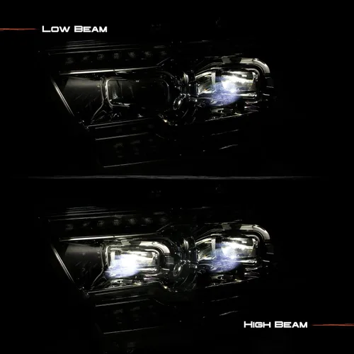 Vista 7 de AKKON - Compatible con Dodge RAM 1500 modelo halógeno 2019-2024 con proyector dual actualizado + faros de barra de luz secuencial LED completo