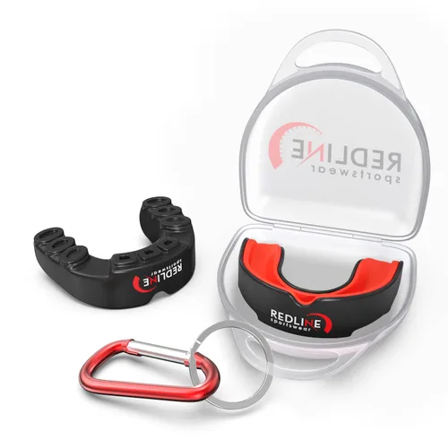 Vista 11 de Protector bucal Redline Sportswear con estuche ventilado - Protección para todos los deportes de contacto, Azul