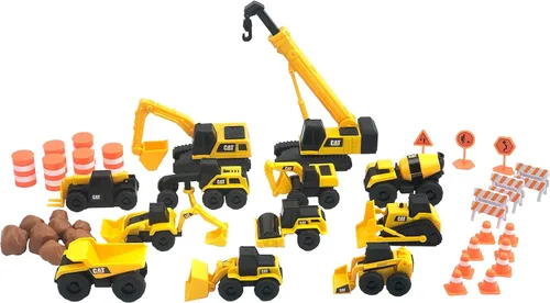 Vista 13 de Cat Construction Little Machines 5 Pack - Grandes adornos para tartas