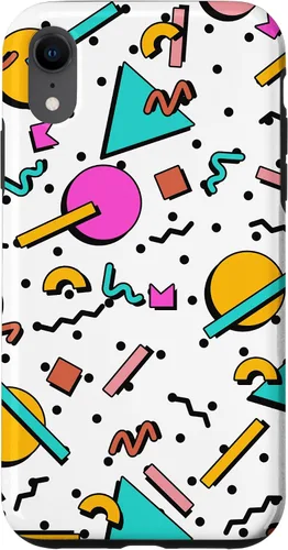 Vista 25 de Vintage Geometría Forma Patrón Retro 80s 90's Nostalgia Case para iPhone 17