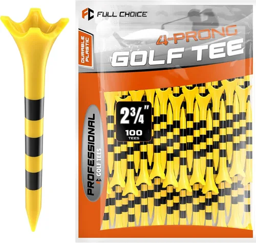 Vista 8 de Camisetas de golf de plástico duradero, paquete de 100/50 (1-1/2 pulgadas, 2-3/4 pulgadas y 3-1/4 pulgadas), diseñadas para reducir la fricción