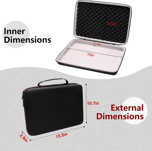 Vista 2 de LTGEM - Funda rígida de EVA para Pioneer DJ DDJ-XP2 Subcontrolador - Bolsa protectora de almacenamiento