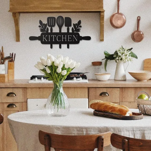 Vista 7 de Letrero de madera para cocina, decoración rústica de cocina de granja (estilo 1)