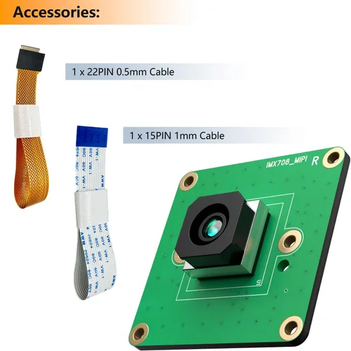 Vista 8 de Módulo de cámara de enfoque automático de 12MP para Raspberry Pi, sensor IMX708, FOV de 75°, HDR, compatible con Pi 5,4,3, Zero, CM4