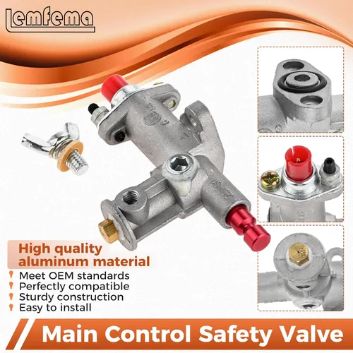 Vista 3 de Kit de reemplazo de válvula de seguridad Lemfema para control de gas para el interruptor de punta del termopar del calentador de tanque radiante