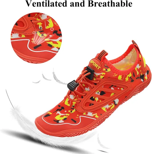 Vista 3 de Zapatos de agua para mujeres y hombres, zapatos de playa, zapatos de natación, zapatos descalzos, zapatos de senderismo, surf y caminar