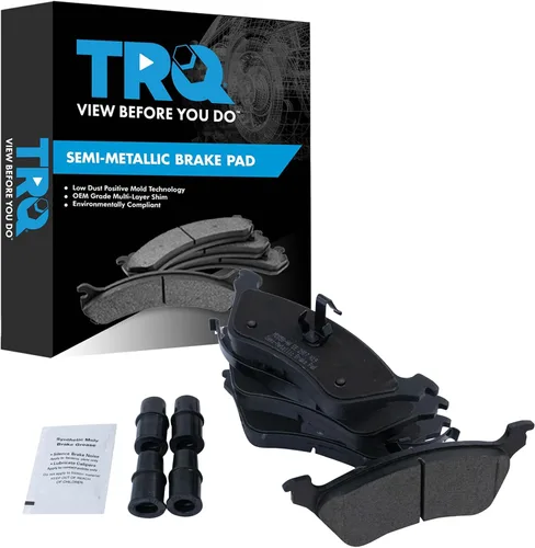 Vista 36 de TRQ Pastillas de freno delanteras semi metálicas compatibles con Ford Expedition 2018-2021 F-150 2018-2020 Lincoln Navigator 2018-2022