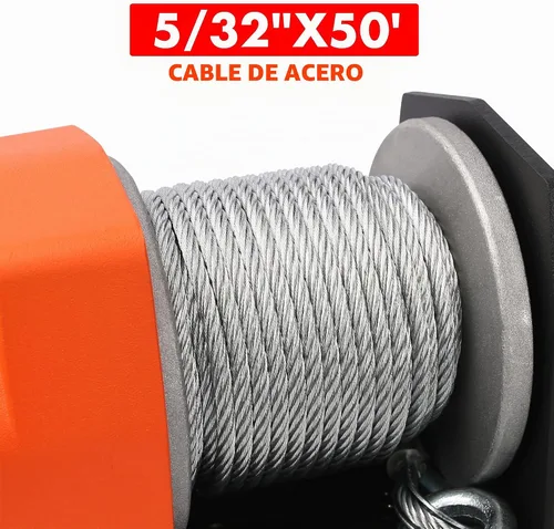 Vista 4 de ZESUPER - Kit de cabestrante eléctrico con control remoto de mano, 2500 libras, 12 V CC, cable de acero, impermeable; para cuatriciclos, vehículos