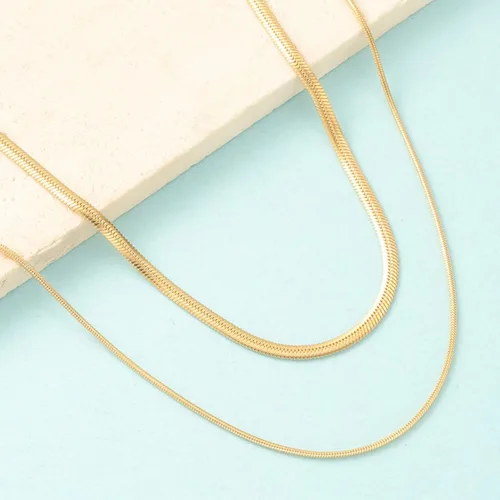 Vista 5 de Collares para mujer chapados en oro, esmeralda, corazón, apilable, gargantilla de cadena delicada, joyería para mujer, regalos simples