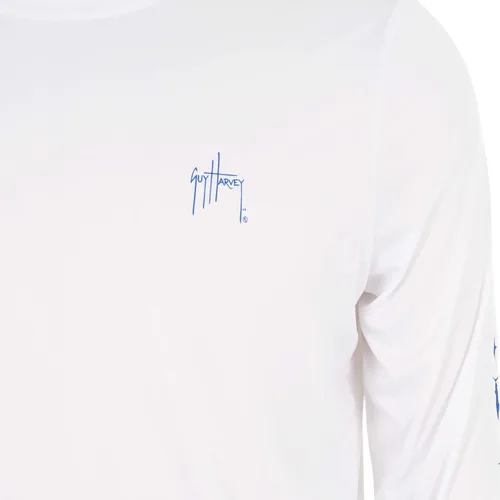 Vista 4 de Guy Harvey Camisa de manga larga para hombre con protección solar UPF 50+