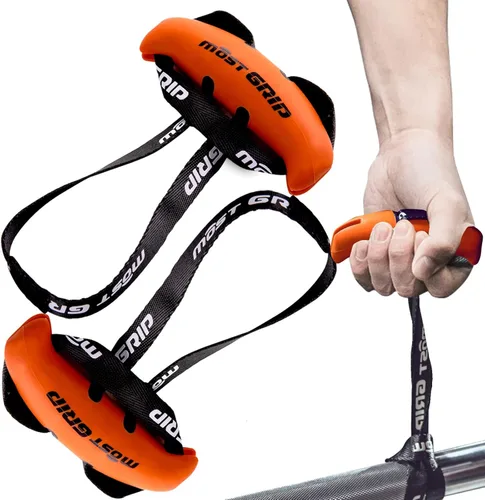 Vista 8 de Manijas de agarre neutro MOST para dominadas en gimnasio en casa, empuñaduras ergonómicas para dominadas con antideslizante para remo con barra en T