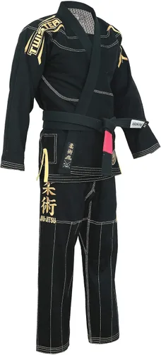 Vista 5 de Twister Black Mamba Brazilian Jiu Jitsu Gi Uniforme BJJ Preencogido Con cinturón BJJ GRATIS y bolsa Gi GRATIS