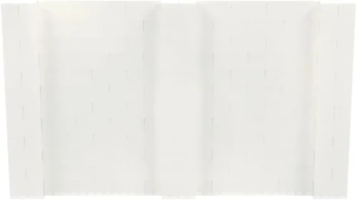 Vista 85 de EverBlock Kit de pared de 5 x 4 pies Bloques de construcción modulares Sistema de pared para edificios, pantallas y estructuras Divisor