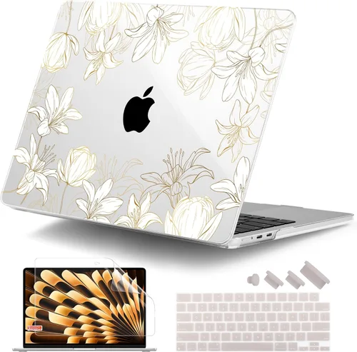 Vista 19 de DONGKE Funda compatible con M5 MacBook Air de 15 pulgadas 2026 2025-2023 A3448 A3241 A3114 A2941 M4 M3 M2 Pantalla de retina líquida Touch ID