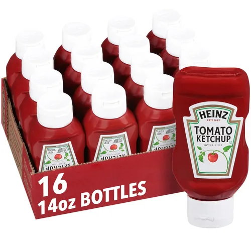 Vista 48 de Heinz Ketchup de tomate mezclado con chipotle, botella exprimible de 14 onzas