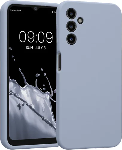 Vista 124 de kwmobile Funda compatible con Samsung Galaxy A13 4G - Funda delgada de silicona TPU - Acabado suave al tacto - Amarillo radiante