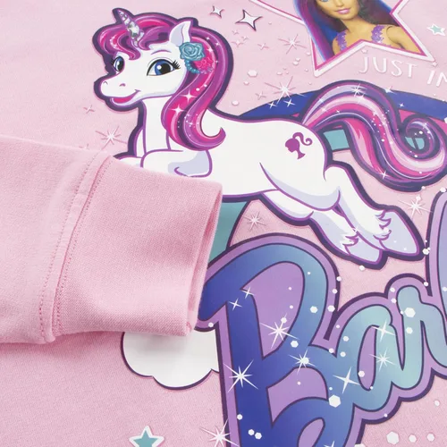 Vista 9 de Barbie Sudadera Sudadera de unicornio para niñas Sudadera para niñas Tallas 3T a 10