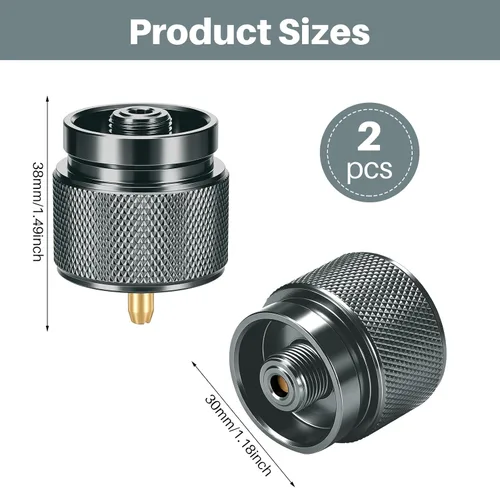 Vista 9 de Adaptador de estufa de camping 1 Lb Entrada de tanque pequeño de propano EN417 Cilindro de salida de válvula lindal LPG Adaptador de Adaptador 1